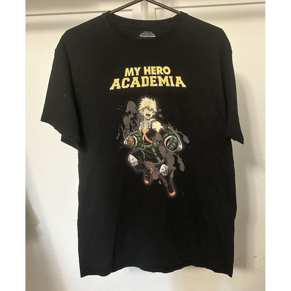My Hero Academia Shirt Men's Large Black Boku No Hero Bakugo
